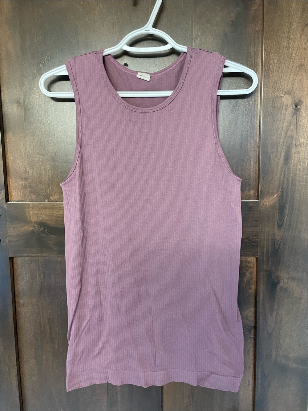 ZYIA Ribbed Sleeveless Tank - Mauve Pink